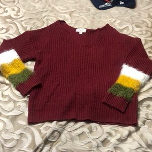 Burgundy sweater